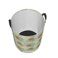 thumbnail image 3 of Goofa Tropical Flowers Printed Circular Hamper,Laundry Basket with Handles,Storage Baskets Foldable,Large Capacity Laundry Hamper-, 3 of 8