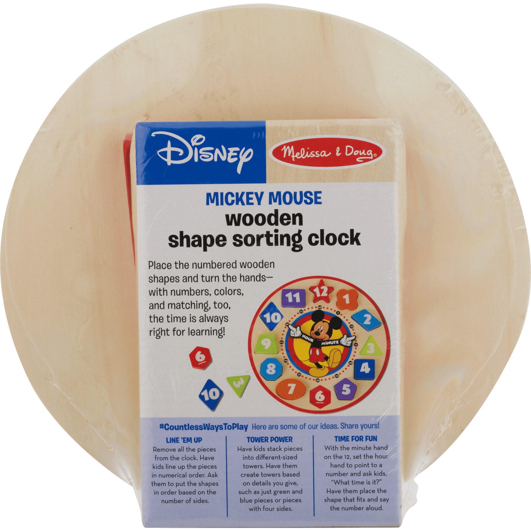 melissa and doug wooden clock