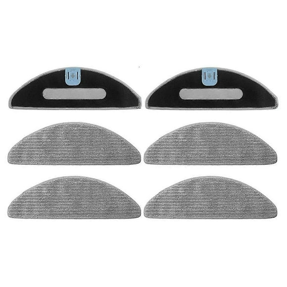6 PCS Parts Mop Pads for iRobot Roomba Combo I5, I5+,J5, J5+ Robot Vacuum Microfiber Washable Reusable Mopping Cloth