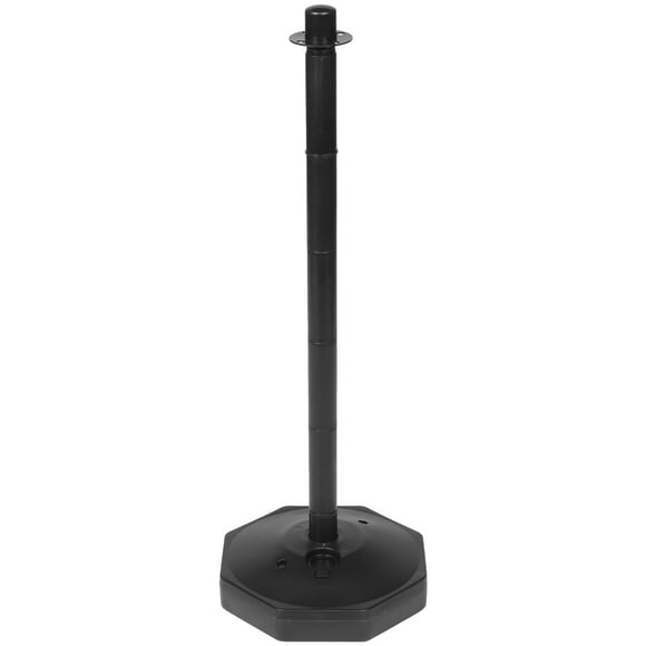 BESTYASH Poste De Advertencia Para Control De Multitudes En Exterior Material Premium Negro