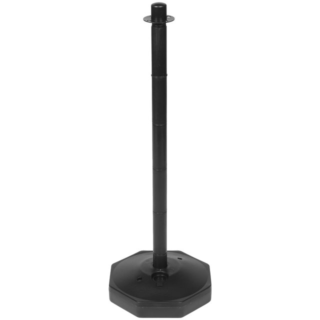 BESTYASH Poste De Advertencia Para Control De Multitudes En Exterior Material Premium Negro