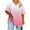 Pink#1, variant on CFLVAEK Womens Plus Size Tops Loose Fit V Neck T Shirts Comfy Short Sleeve Tshirt Fashion Gradient Graphic Tees Summer Vacation Going Out Tops Pink XXXXL