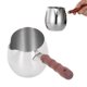 thumbnail image 5 of Mini Olla Portátil Para Calentar Leche, De Madera inoxidable 304, Boquilla Puntiaguda, Sartén Calentora de Mantequilla de Acero inoxidable para el Hogar, Picnic al Aire, 5 of 7