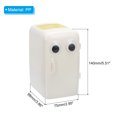 thumbnail image 2 of Uxcell Pencil Holder Pen Holder for Desk Cute Plastic Pencil Holders Cup Organizer Fridge Shape, White, 2 of 6