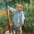 thumbnail image 4 of UACY Kids Raincoat for Boys Girls, Waterproof Rain Jacket with Hood for School & Outdoor Play (Light Blue, 4-6 Years), 4 of 5