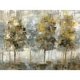 thumbnail image 3 of Nan 18x15 Black Modern Framed Museum Art Print Titled - Linen Trees, 3 of 5