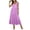 Purple# summer dresses for women, variant on Gingham Dress for Women Trendy Loose Fit Midi Tank Dress Casual Flowy A Line Plaid Dress Plus Size Sundresses Navy 3XL