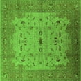 thumbnail image 1 of Ahgly Company Indoor Square Oriental Green Traditional Area Rugs, 3' Square, 1 of 4