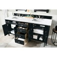 thumbnail image 3 of James Martin Vanities Brittany 72" Black Onyx Double Vanity w/ 3 CM Arctic Fall Solid Surface Top, 3 of 5