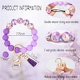 thumbnail image 4 of Soda Candy Silicone Beaded Keychain Wristlet Key Ring Bracelet Cute Car Key Chain Holder for Women, 4 of 6