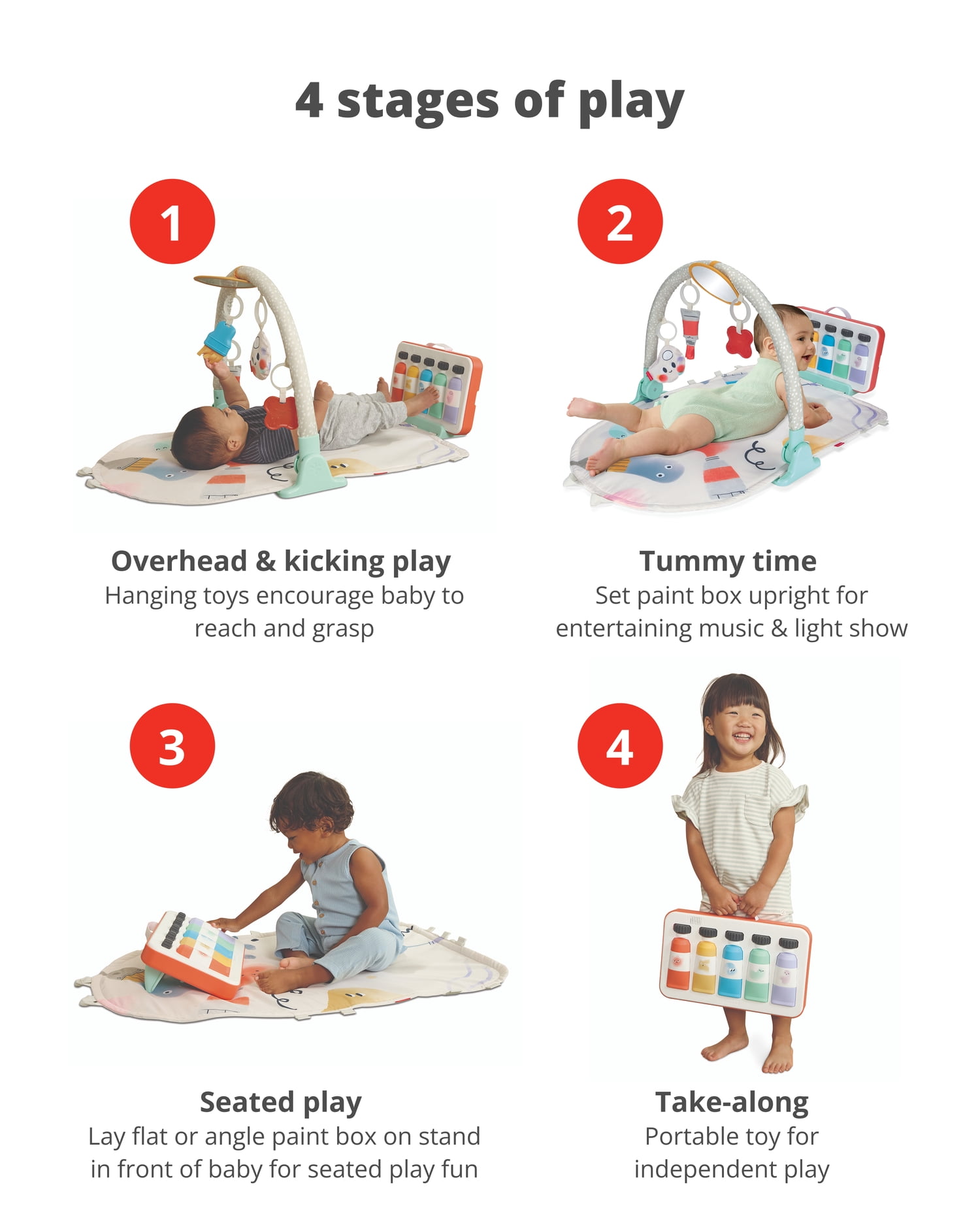 Skip Hop Painted Dreams 4-in-1 Developmental Baby Play Gym
