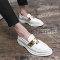 thumbnail image 2 of Zapatos casuales de peluquería para hombre, mocasines, zapatos de moda, zapatos de diseñador de charol para hombre, Sepatu Slip On Pria (25 cm), 2 of 4
