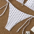 thumbnail image 4 of Traje de baño de 2 piezas para mujer, trajes de baño para mujer, bikini de cintura alta con cordón ajustable, traje de baño dividido para mujer, 4 of 5