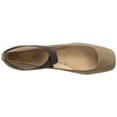 thumbnail image 5 of Jessica Simpson Womens Mandalaye Leather Square Toe Ankle Wrap Ballet Flats, 5 of 6