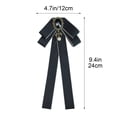 thumbnail image 3 of Aufmer Solid Color Long Ribbon Neck Bow Flexible Adjustable Structure Soft Elegant Vision For Female Daily Life Office Festival Outfit Decoration, 3 of 5