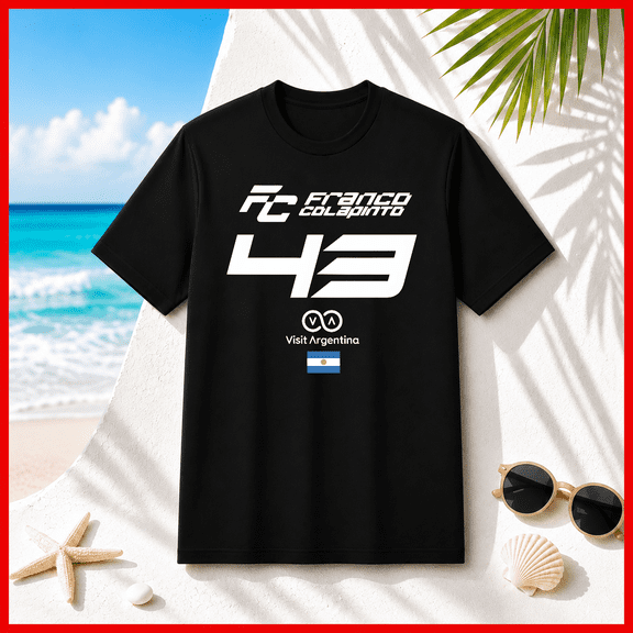 Franco Colapinto F1 Argentina Formula 1 MP Motorsport Unisex T-Shirt V90149, S-5XL