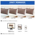 thumbnail image 7 of REGALWOVEN 2 Pack Egyptian Cotton Pillowcases with Zipper Clourse Standard Coffee Color, 7 of 7