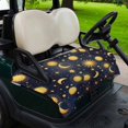 thumbnail image 2 of Golf Cart Seat Covers for 2 Seater,Blue Star Sky Microfiber Cart Seat Towel Blanket,Retro Fantasy Farmhouse Gold Moon Sun Absorbent Breathable Non Slip Bench Seats Protector for Golf Course 51"x31", 2 of 9