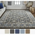 thumbnail image 4 of Feizy Rylan Transitional Oriental, Taupe/Blue/Ivory, 8' x 10' Area Rug Easy Care Stain Resistant Pet & Kid Friendly Vintage Floral & Botanical Floor Rug for Living room Bedroom, 4 of 9