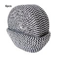 thumbnail image 4 of Moyic Juego de posavasos bohemios de 6 piezas, posavasos absorbentes de tela de primera calidad para escritorio en el trabajo, Posavasos Artesanía En blanco y negro, 4 of 6