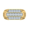 thumbnail image 3 of 1 Carat Men's Diamond Wedding Band Ring in 14K Yellow Gold (Ring Size 4.5) (I1-I2 Clarity), 3 of 6