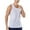 White, variant on Krdevn Men's Plus Size Fitness Vest Outdoor Lightweight Breathable Racing Vest Pressed Rubber Running Vest,Tank Tops Men,S