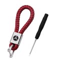 thumbnail image 1 of 1Pcs Car Metal Hand-Woven Key Rope Keychain Key Ring For Mercedes Benz AMG M E B A C S GLA GLC GLE GLS Class W166 W176 W204 W205 Red, 1 of 6