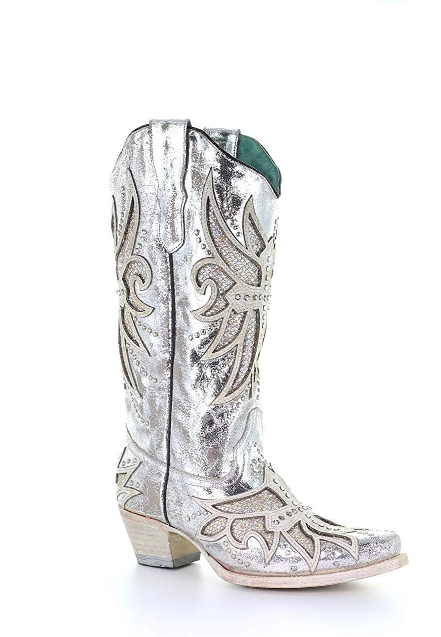 silver ladies boots