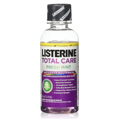 Listerine Total Care Anticavity Mouthwash Fresh Mint - 96 Ml, 2 Pack