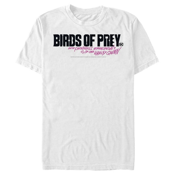 Men's Birds of Prey Classic Logo  Graphic Tee White 3X Large