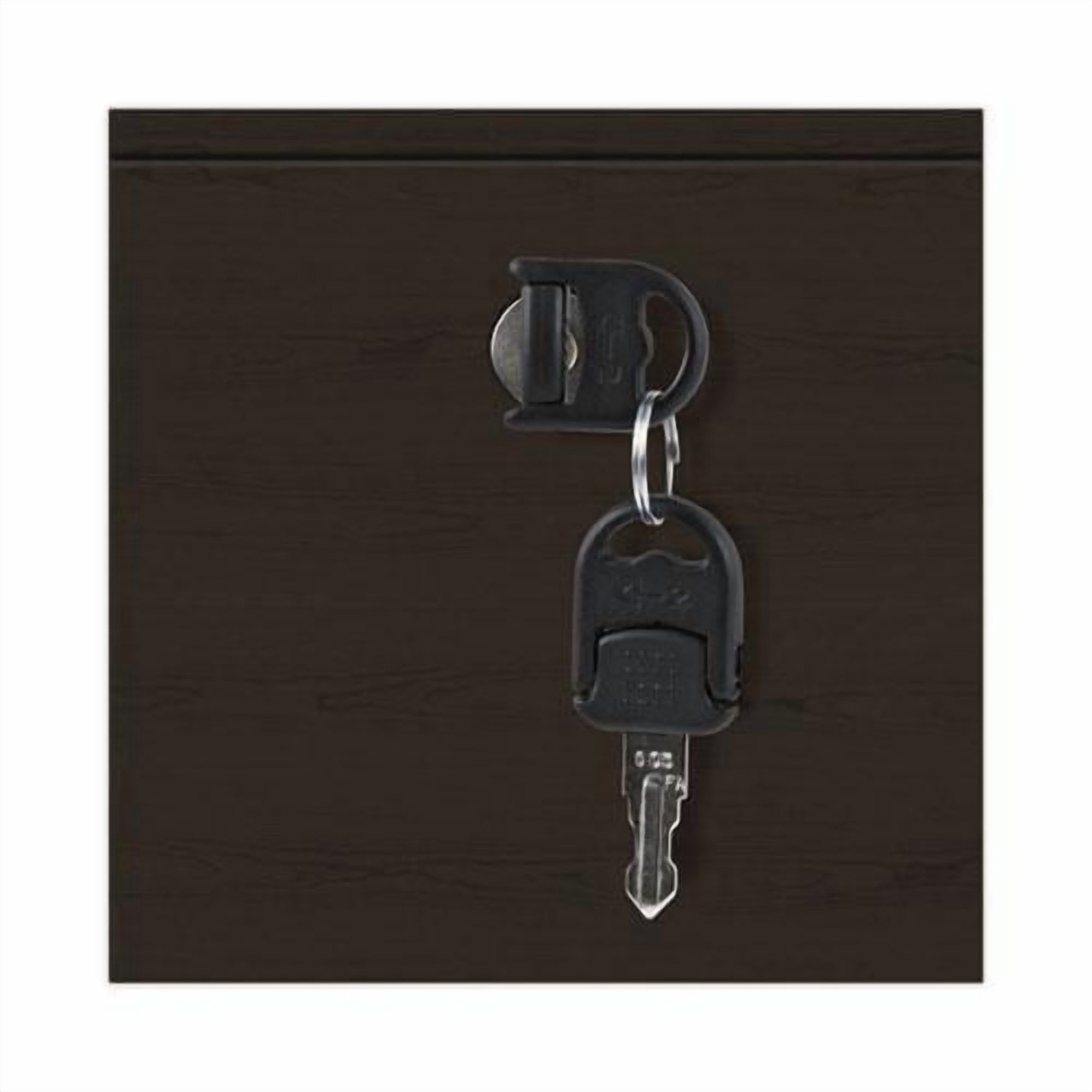 Alera 2 Drawers Lateral Lockable Filing Cabinet, Espresso
