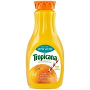 Tropicana Pure Premium Low Acid No Pulp Orange Fruit Juice, 52 fl oz, Bottle