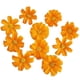 thumbnail image 4 of 10 cabezas de margaritas artificiales, flores falsas, decoración floral para festivales y manualidades. naranja, 4 of 7