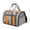 Gray, variant on Pet Travel Bag for Small Dogs Cats Portable Breathable Carrier Tote Striped Design Mesh Window Outdoor
