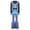 Gradient Blue, variant on YiZYiF Womens Vintage 70s Disco Jumpsuit Metallic Shiny Tiered Bell Bottoms Hippie Romper Costume Royal Blue XL