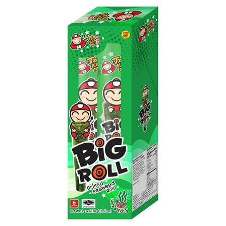Tao Kae Noi Classic Flavor Grilled Seaweed Roll Snack, 0.63 oz, 6 Count Box