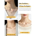 thumbnail image 3 of U7 Layered Cross Necklace for Women Silver Tone Bead Choker Dainty Small Cross Pendant Necklace Jewelry Gift for Daughter Wife Girlfriend, 3 of 6