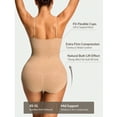 thumbnail image 3 of MISS COCOLI Womens Shapewear Tummy Control Bodysuit Sculpting Butt Lifter Round Neck Snatched Body Shaper, 3 of 6