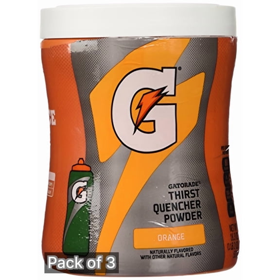 Gatorade Orange Sports Drink Powder 18.3 Oz. (Pack of 3)