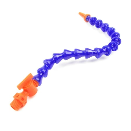 - Royal Blue 1/4 PT Male Thread Round Nose Flexible Oil Coolant Pipe Cooler