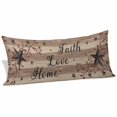 thumbnail image 2 of Farmhouse Star Brown Body Pillow Covers 20"x60", Retro Branches Berry Wooden Grain Soft Brushed Microfiber Breathable Throw Pillow Covers, Pillowcase with Zipper for Couch Sofa Bedroom Living Room, 2 of 9