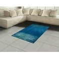 thumbnail image 2 of Ocean Area Rug, Sun Rays Bursting into Deep Under Sea Wilderness Scenery Waterscape Picture Print, Flat Woven Accent Rug for Living Room Bedroom Dining Room, 2.6' x 5', Blue Turquoise, by Ambesonne, 2 of 2