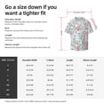 thumbnail image 5 of Fotbe Cute Rabbit And Heart Camisa Estampada de Manga Corta para Hombre, Casual de Verano, Estilo Playero, Sin Arrugas-Small, 5 of 5
