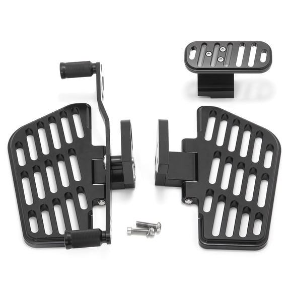 Driver Floorboard Foot Pedal Pads For HONDA F6B 2001-UP 2002 2003 2004 2005 2006 2007 2008 2009 2010 2011 2012 2013 2014 2015 2016 2017 18 19 20 21 22 23 Valkyrie Goldwing GL1800 6061 T6 Aluminium