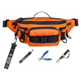 thumbnail image 3 of Modern Fishing Waist Bag Waterproof Fabric Multiple Compartment Adjustable Strap, 3 of 8