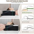 thumbnail image 5 of Cervical Neck Pillow for Pain Relief,Odorless Contour Memory Foam Pillows with Cooling Pillowcase Cozy Sleeping, Orthopedic Ergonomic Bed Pillows for Side Back Stomach Sleepers, 5 of 6