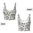 thumbnail image 6 of Sports Bra For Women, Paisley Pattern No.9078 Sports Bras For Women High Support, Workout Tank Tops Woman With Removable Cups, 6 of 8