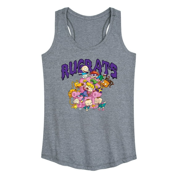 Rugrats - on Pink Couch - Women's Racerback Tank Top