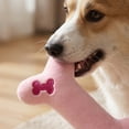 thumbnail image 4 of Plush Dog Chew Toy 6 in Interactive Squeaky Stuffed Animal for Boredom Relief Durable Molar Teething Pet Toy for Small Medium Dogs 6" Pink, 4 of 5