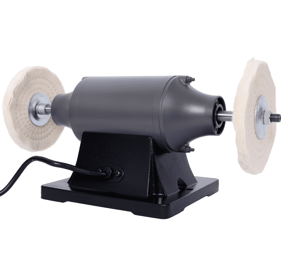 6-Inch Bench Buffer Grinder with 4 Wheels for Metal Jewelry Wood
